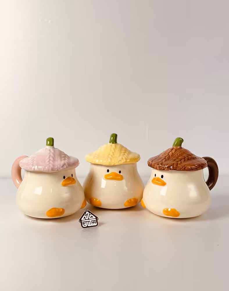 ماگ درب دار اردک کیوت کد002619