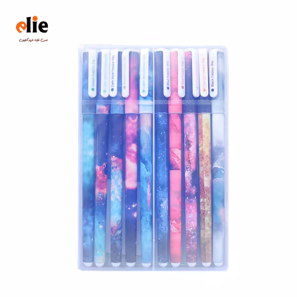 روان نویس 10 رنگ هپی دی مدل کهکشان