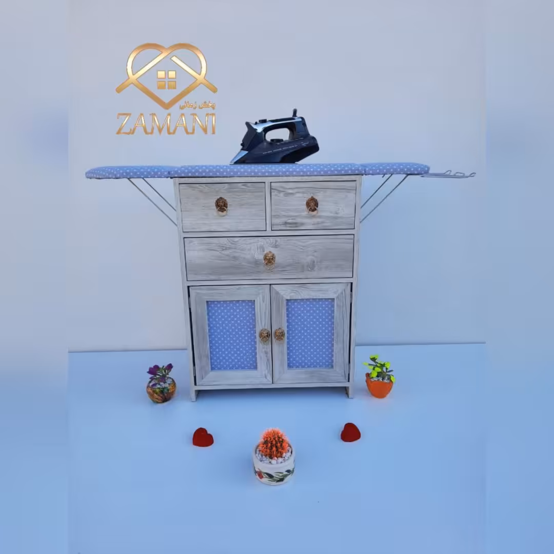 میز اتو جا چرخ خیاطی دار پرنسس کد 420