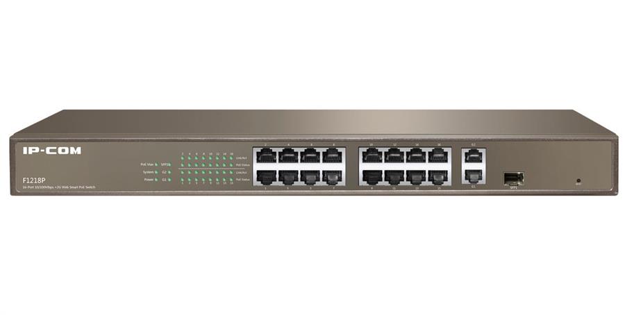 سوییچ 16 پورت هوشمندPOE آی پی کام مدل F1218P