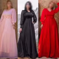 ماکسی حدیث جنس حریر شنی در 4 سایزبندی 