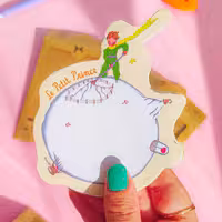 نوت فانتزی طرح شازده کوچولو 30 برگ دارای بسته بندی  کرافت  طلقی 