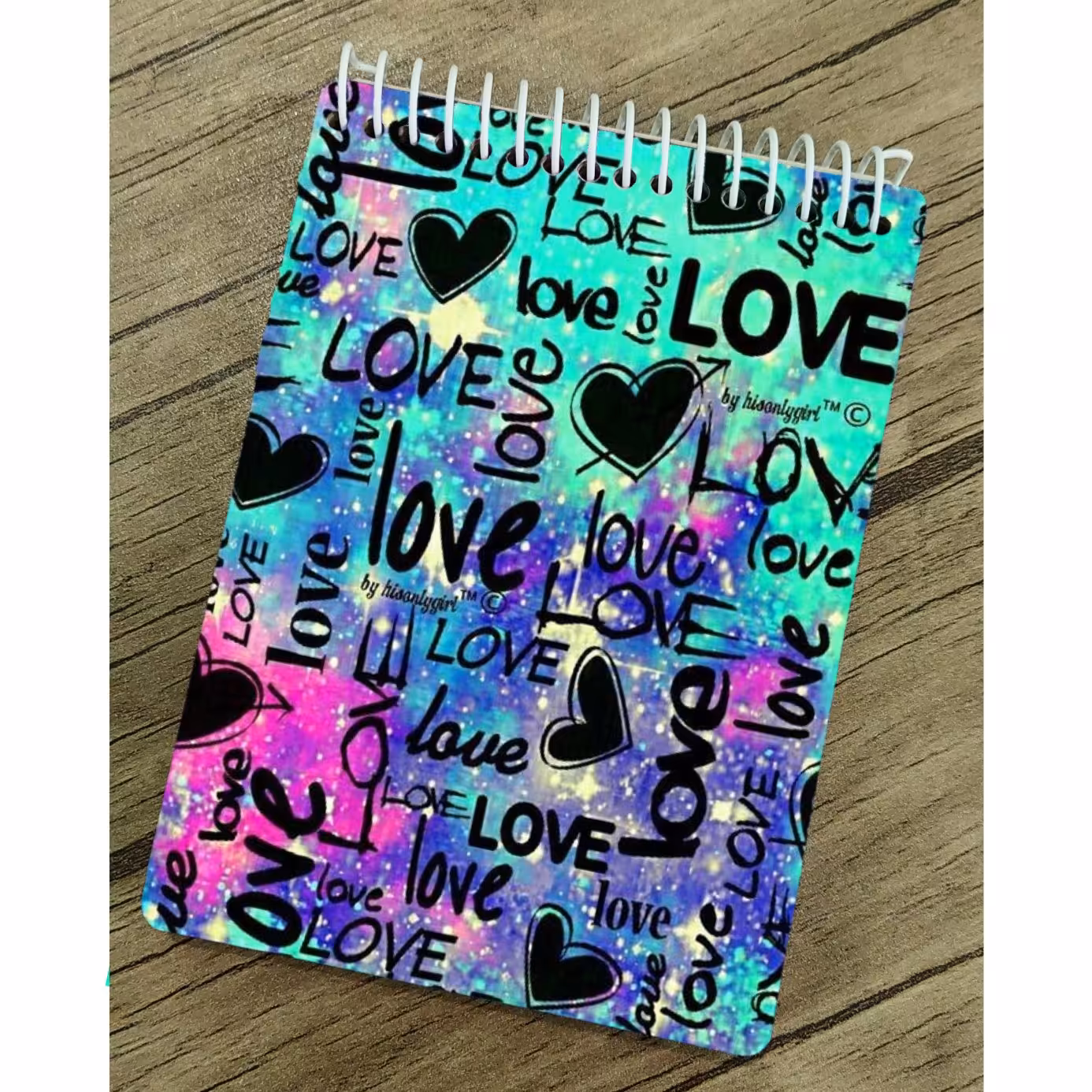 دفتر  با کاغذ کرافت طرح اکلیلی دخترانه  love لاو  2 ملزومات بولت ژورنال و اسکریپ بوک