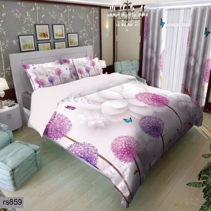 سرویس روتختی 1 نفره تنسل چاپی برندترک لند (Turk Land)  کد rs 859