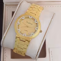 ساعت زنانه طرح چوپارد بسیارشیک قلمکاری شده دهکده ساعت مشهد