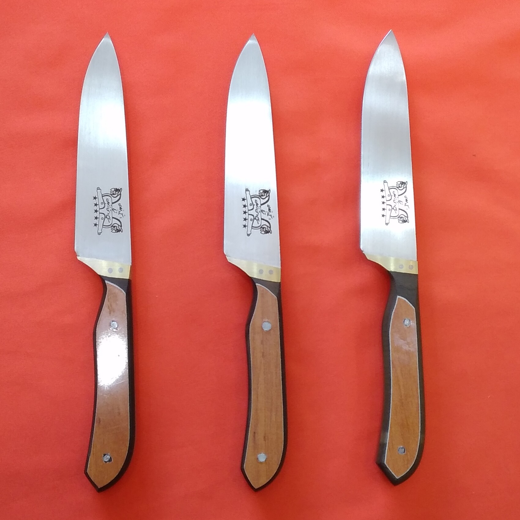 کارد آشپزخانه سایز یک(دم دستی)ساخت زنجان تیغه درجه یک استیل فولاد (تکی)