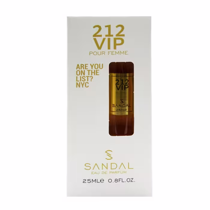 عطر جیبی زنانه صندل مدل 212 VIP حجم 25 میل