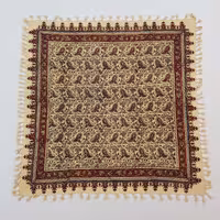 سفره قلمکارمربع اعلا نقش سلسله ای 1متری