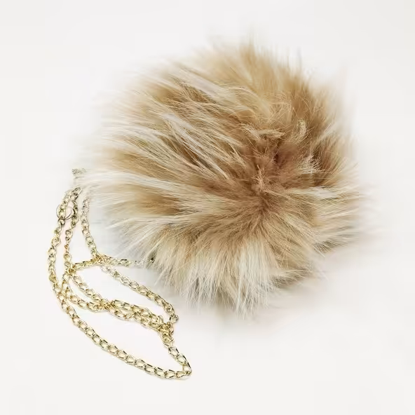 کیف دوشی دخترانه طرح خز دار 