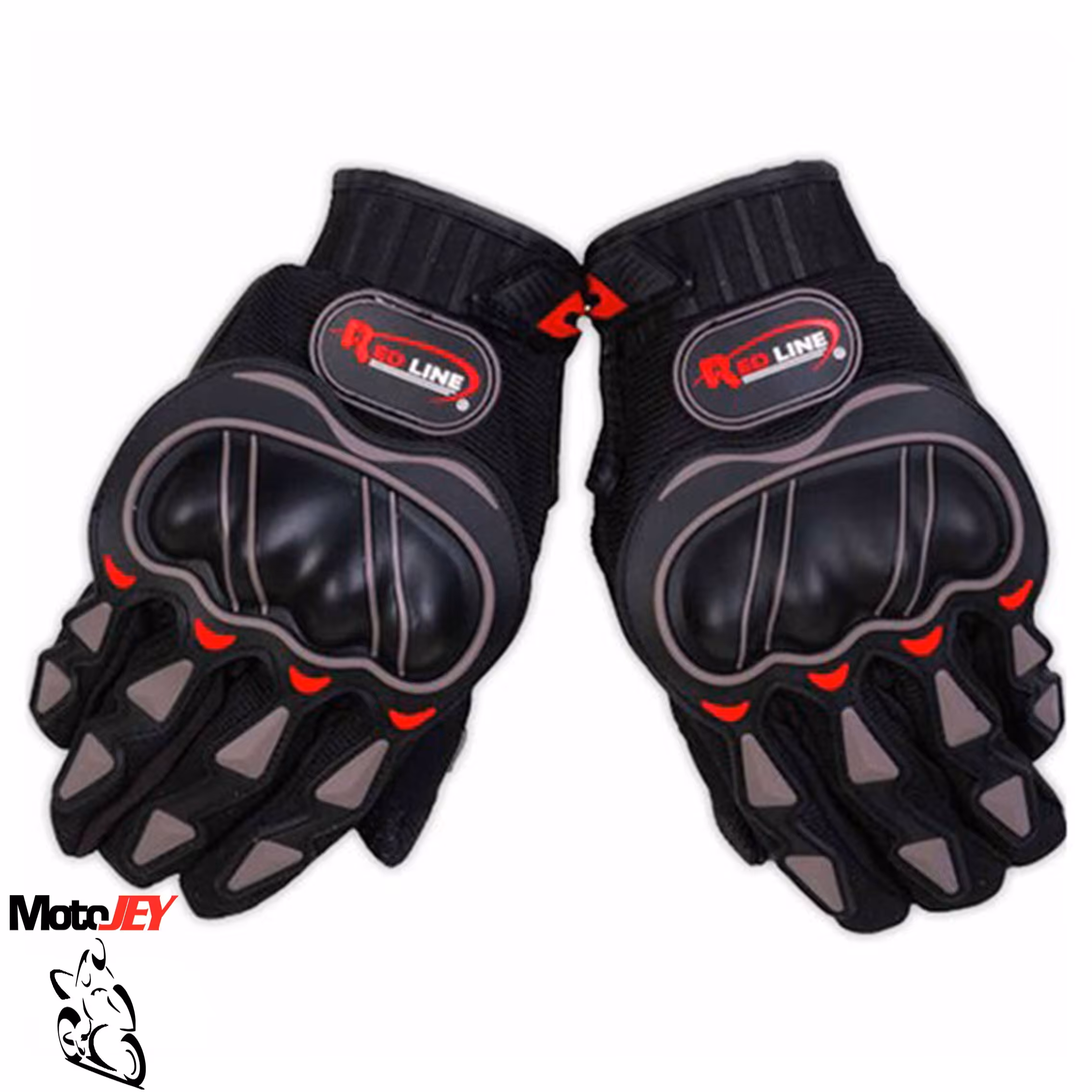 دستکش موتور سواری برند ردلاین رنگ طوسی سایز لارج