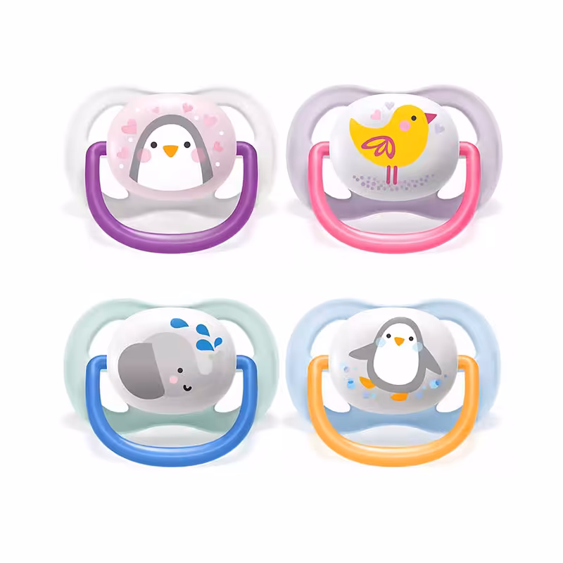 پستانک الترا ایر 2 عددی 0-6 ماه Animal اونت Avent