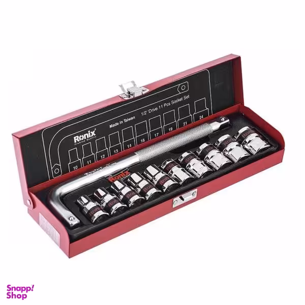 مجموعه 11 عددی آچار بکس و سری بکس رونیکس مدل RH-2610