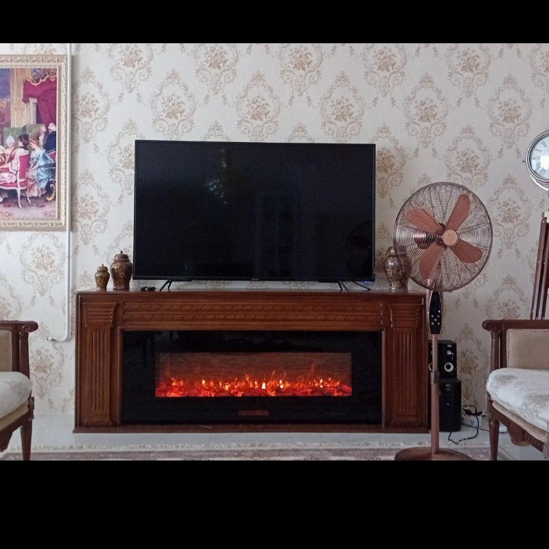 میز تلوزیون و شومینه