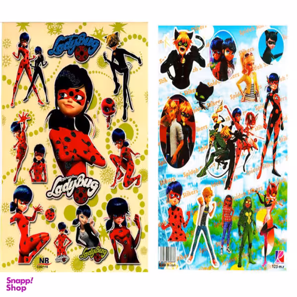 برچسب مدل دختر کفشدوزکی کد TTT118123 مجموعه 2 عددی