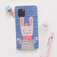 دفترچه یادداشت 80 برگ آی نت مدل گوشی آیفون طرح  خرگوش