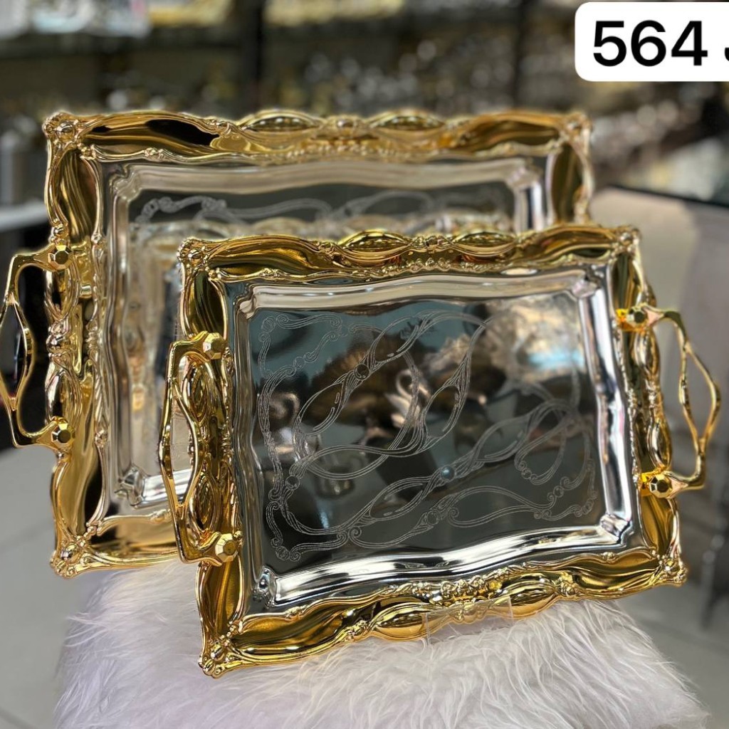 سینی استیل 2تیکه خارجی