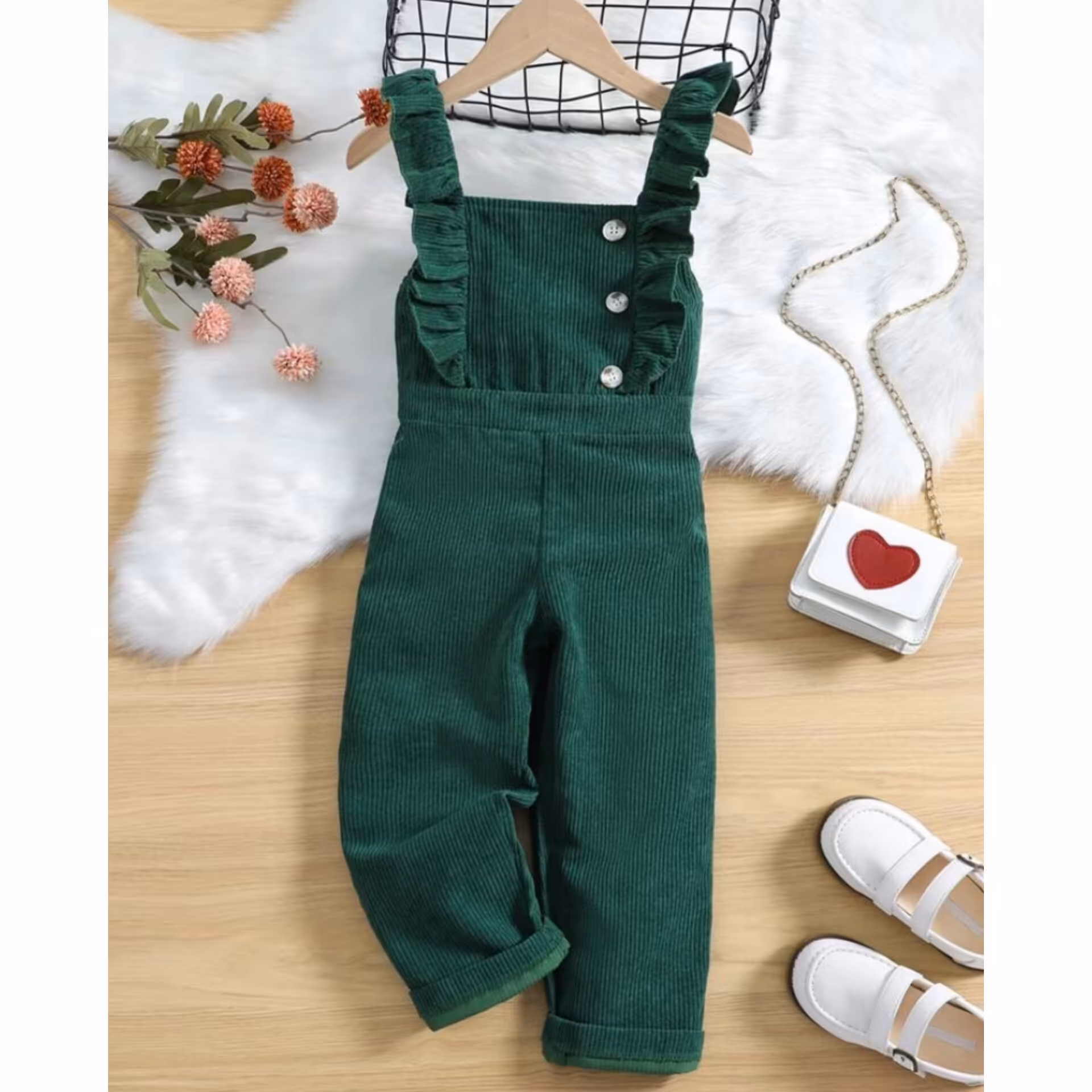 شلوار بندی دخترانه سبز