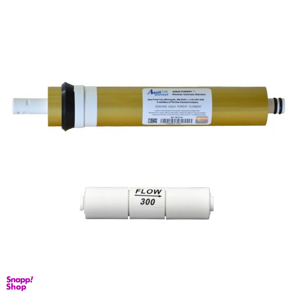 فیلتر ممبران دستگاه تصفیه آب آکوا پیورست مدل AP- GOLD 75G + محدود کننده فاضلاب مدل FLOW 300