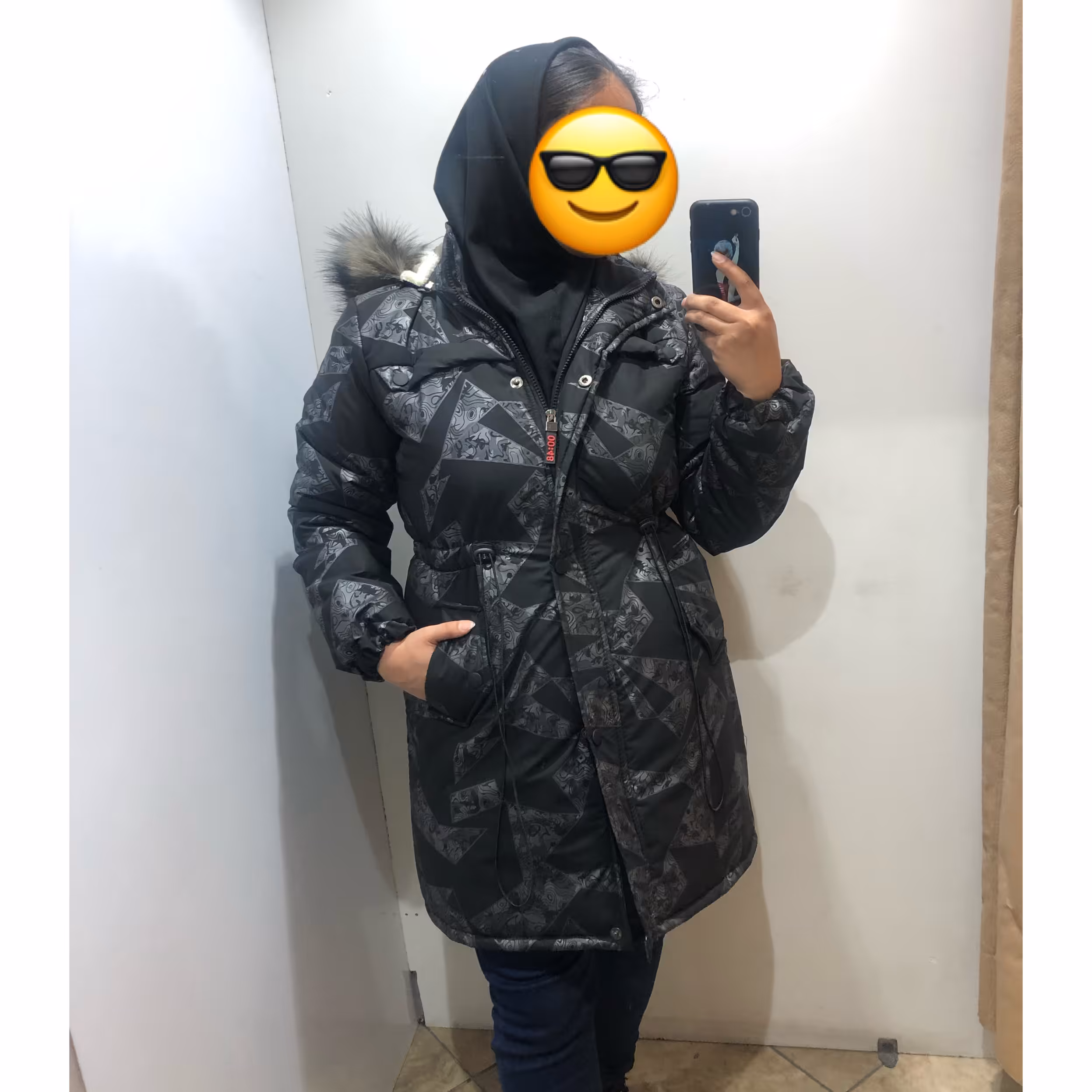 کاپشن طرحدار دخترانه