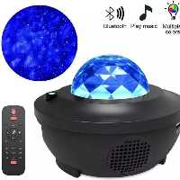 چراغ خواب بلوتوثی اسپیکردار فلش خور و کنترلی مدل کهکشانی