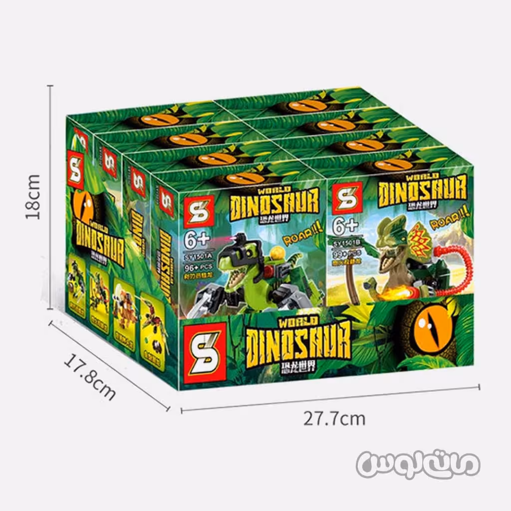 اسباب بازی دایناسور ساختنی سری دایناسور ورلد اس وای


