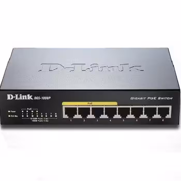 سوییچ 8 پورت 10/100 دی-لینک مدل DES-1008P