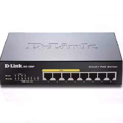سوییچ 8 پورت 10/100 دی-لینک مدل DES-1008P