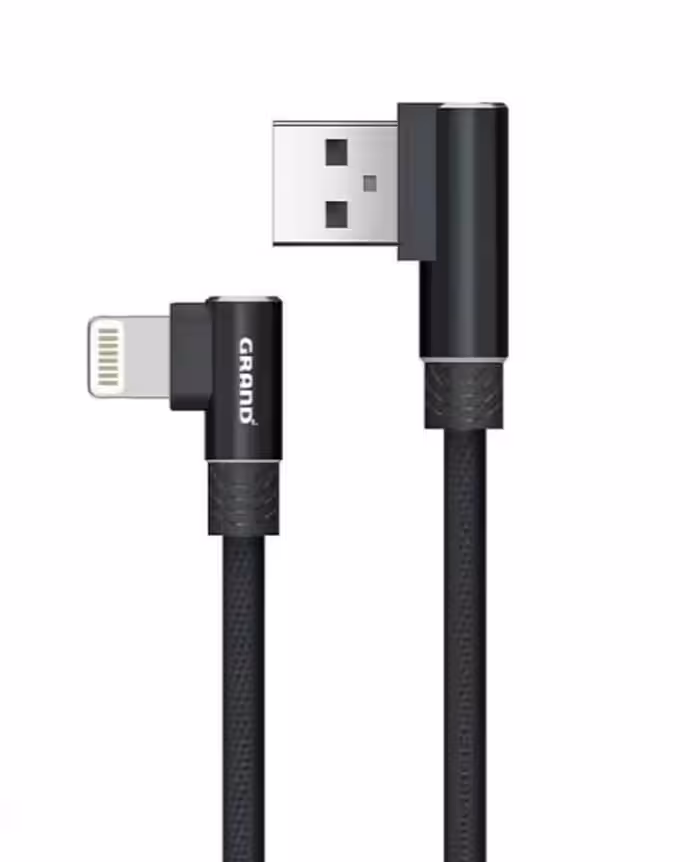 کابل USB به لایتنینگ 90 درجه گرند مدل GK-15 | موبوران