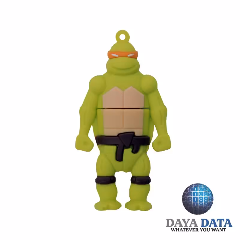 فلش مموری فانتزی دایا دیتا لاکپشت های نینجا مدلPC1060-7 ظرفیت128GB-USB2 رنگ سبز