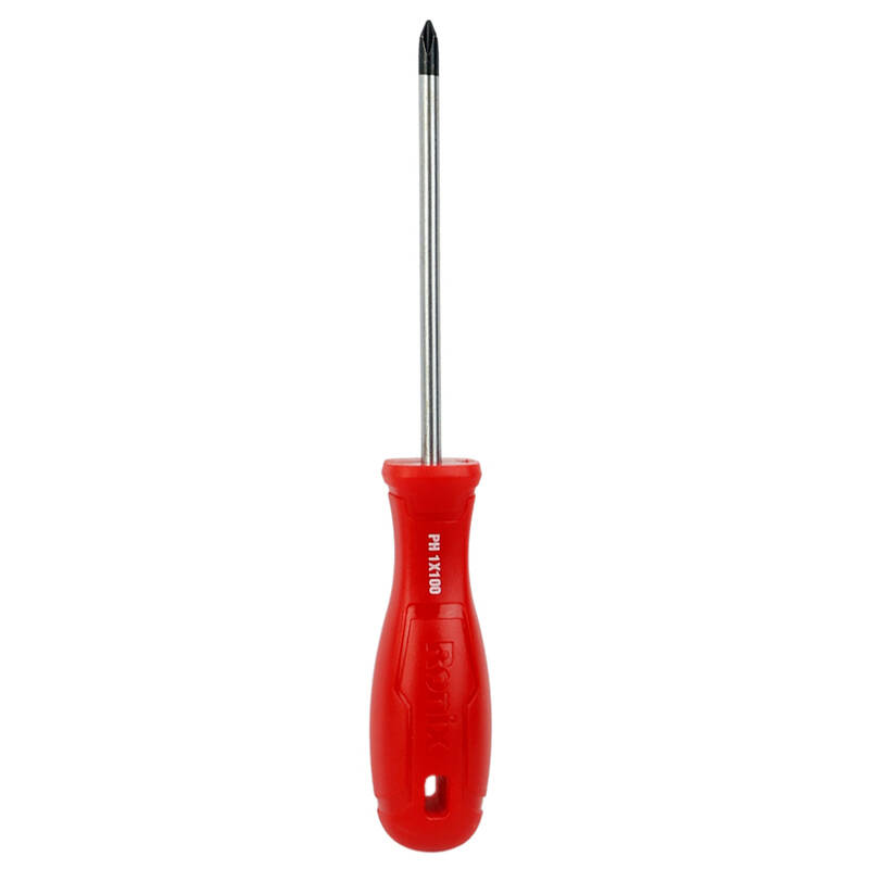 پیچ گوشتی چهارسو دسته پلاستیکی 5*100 رونیکس مدل RH-2870