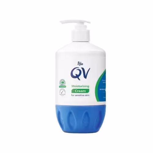 کرم مرطوب کننده کیووی مدل Moderate حجم 500 میلی لیتر - QV Moisturizing Cream 500g