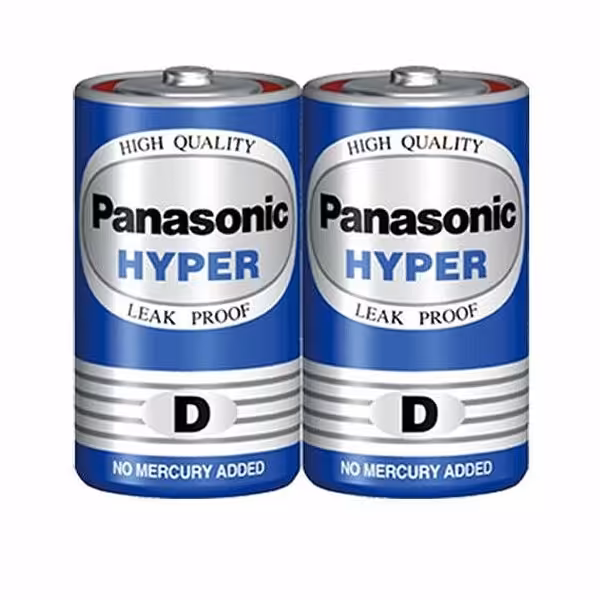باتری سایز بزرگ D پاناسونیک مدل HYPER شرینک 2 عددی