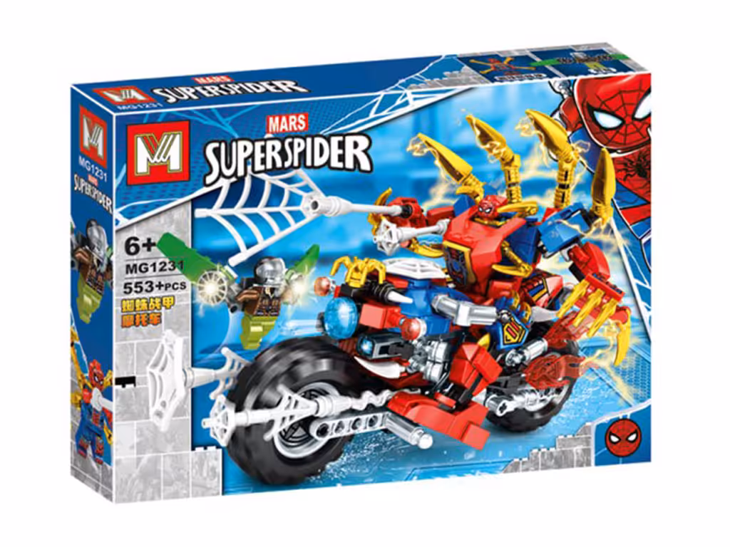 لگو ساختنی 553 تکه اسپایدرمن ترانسفورمر