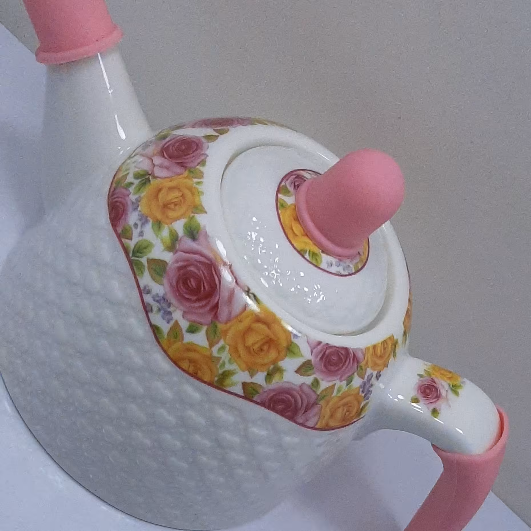 قوری چینی گلدار