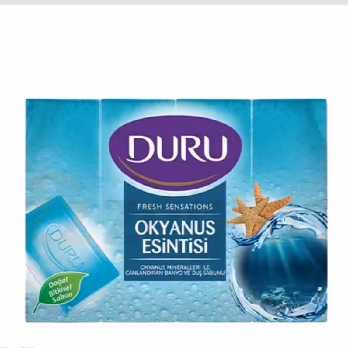 پک صابون دورو با رایحه اقیانوس آبی وزن  600 گرم مدل 4 عددی