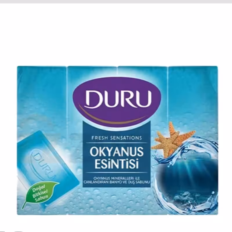 پک صابون دورو با رایحه اقیانوس آبی وزن  600 گرم مدل 4 عددی
