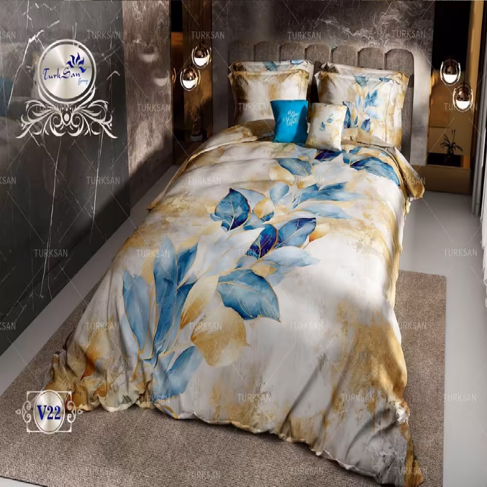 سرویس روتختی مخمل ترکسان کد V-22 دونفره 8 تکه