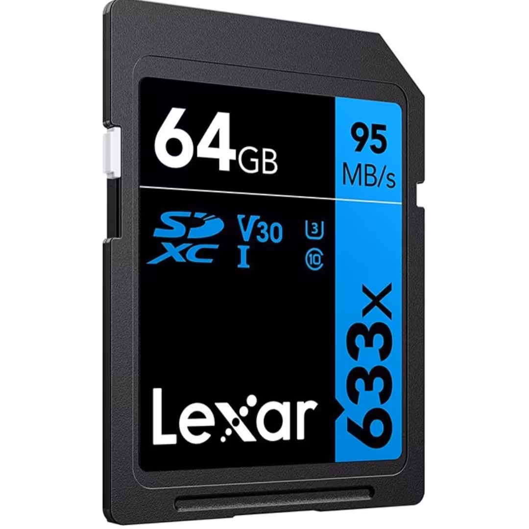 رم حافظه 64 گیگ کلاس 10  lexar گارانتی مادام العمر 