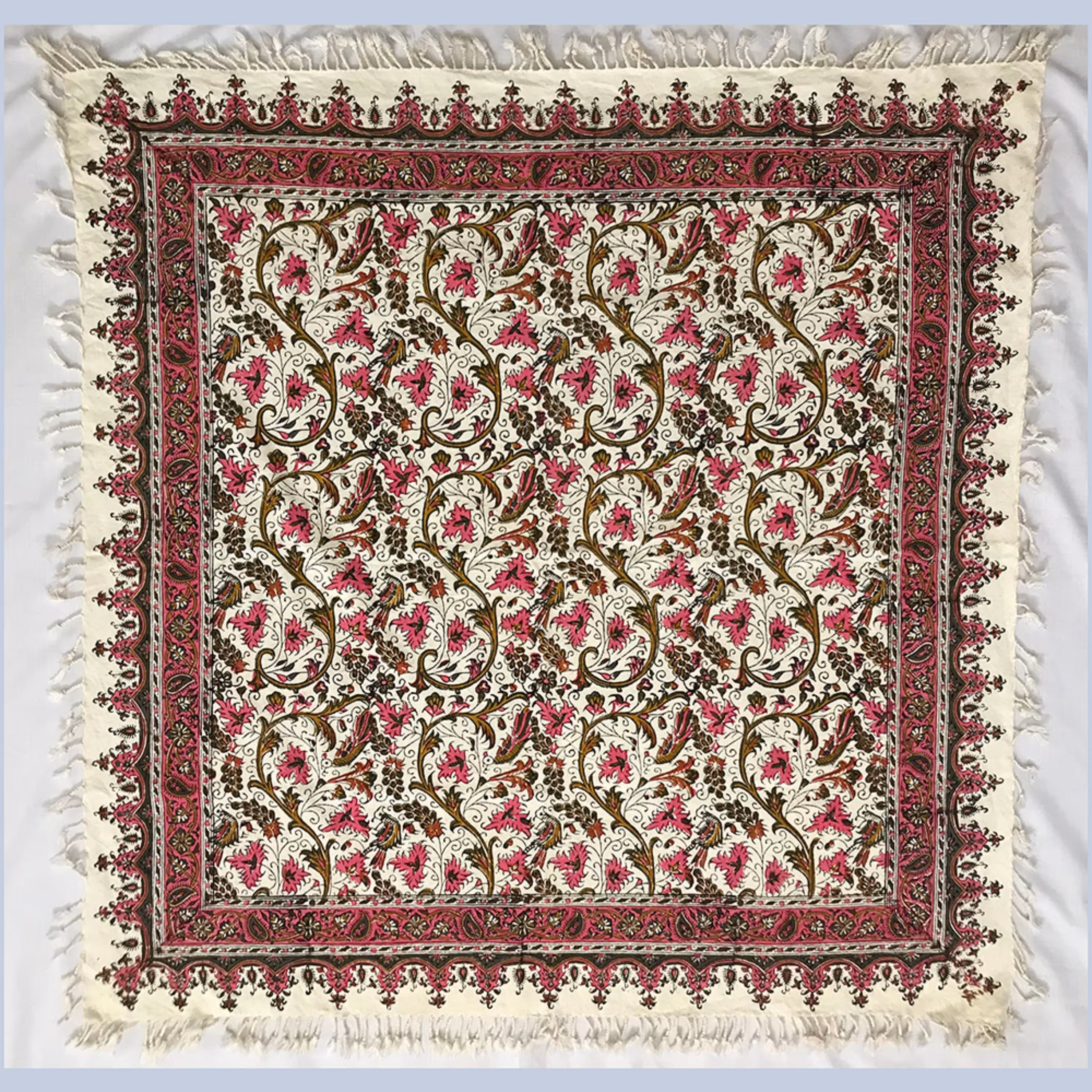 سفره قلمکار طرح انگوری سایز یک متری اعلا