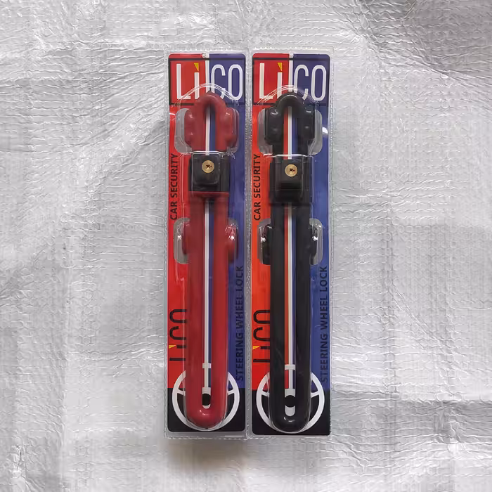 قفل فرمان خودرو دوبل لیکو مدل ساده کلید 4پر