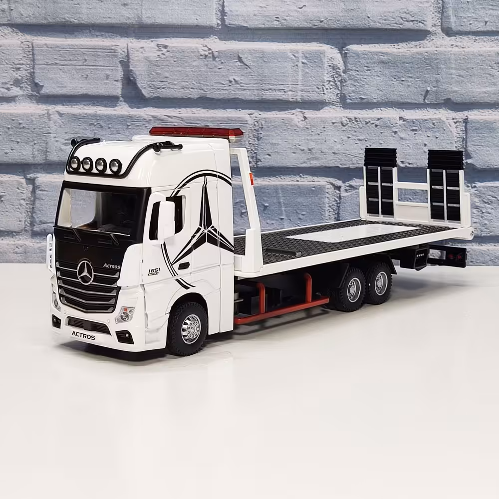  ماکت کامیون خودرو بر مرسدس بنز آکتروس اورجینال سفید(Mercedes Benz Actros)