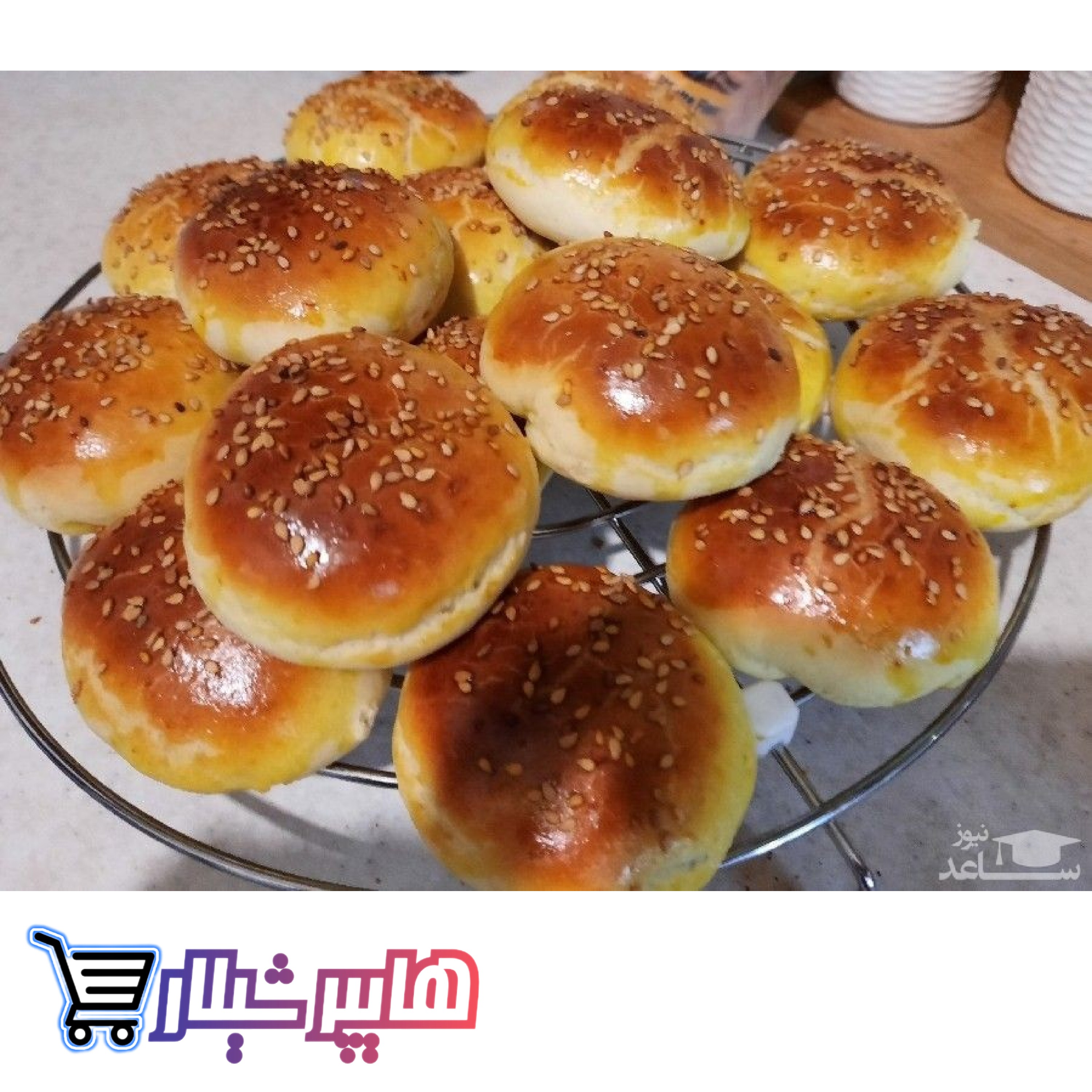 نان گردویی خانگی  یک کیلویی 