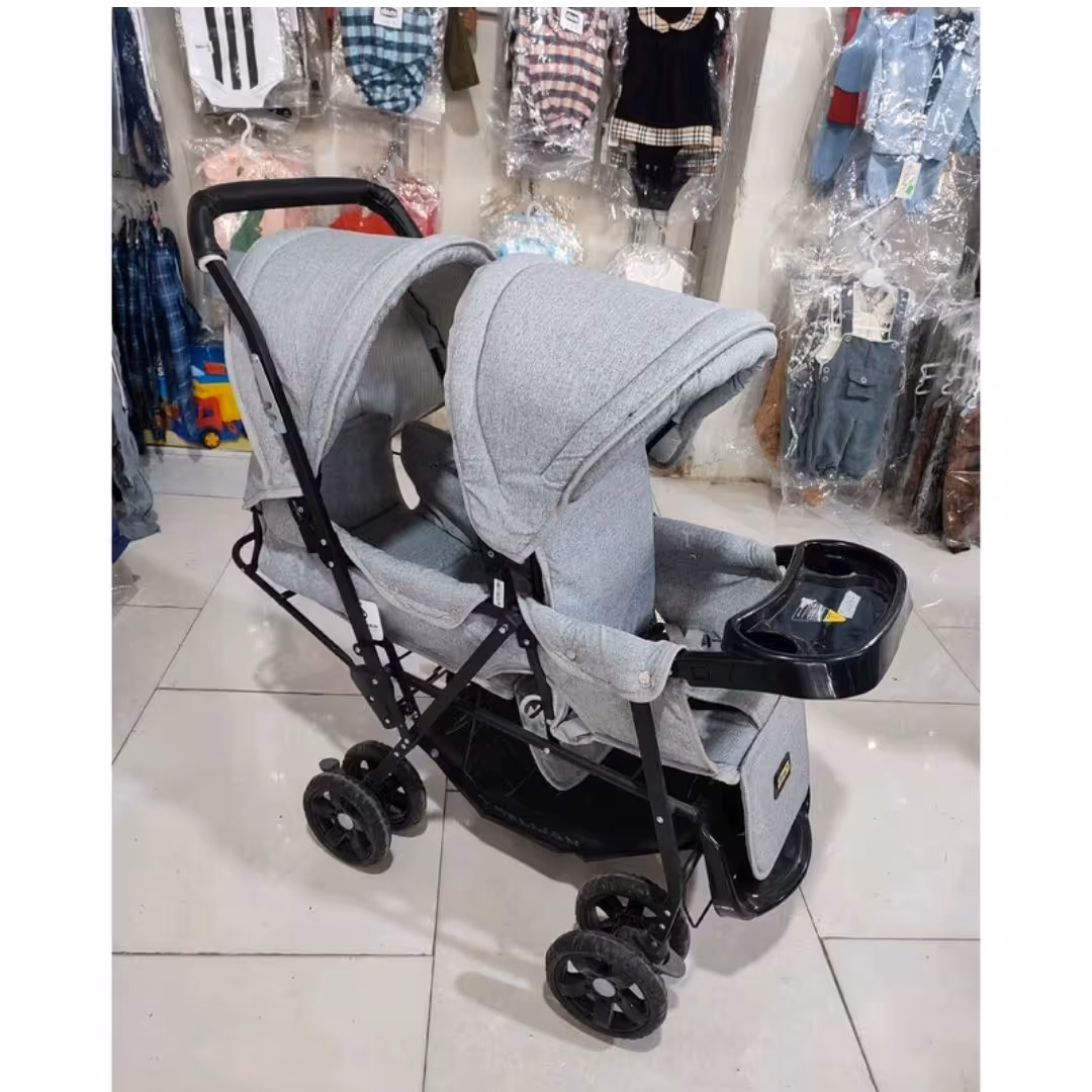 کالسکه دوقلو ملانژ  برند ورسا 