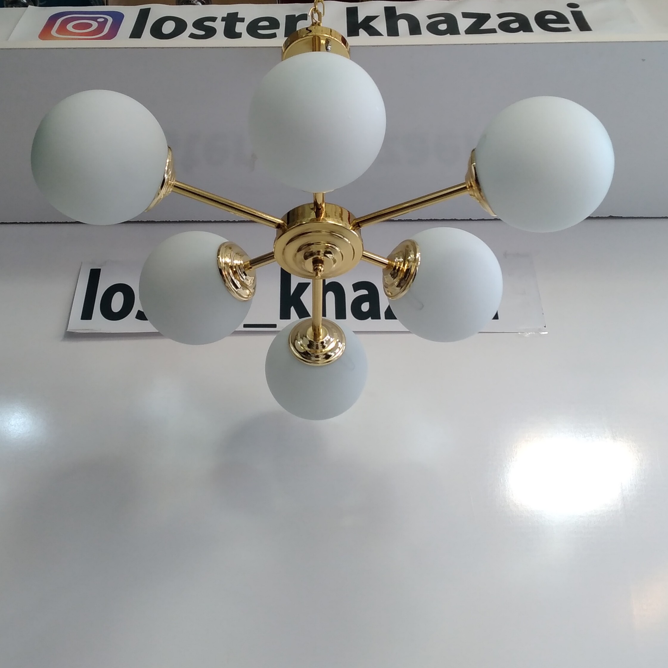 لوستر اویز لوله ای کد 1 (پسکرایه)