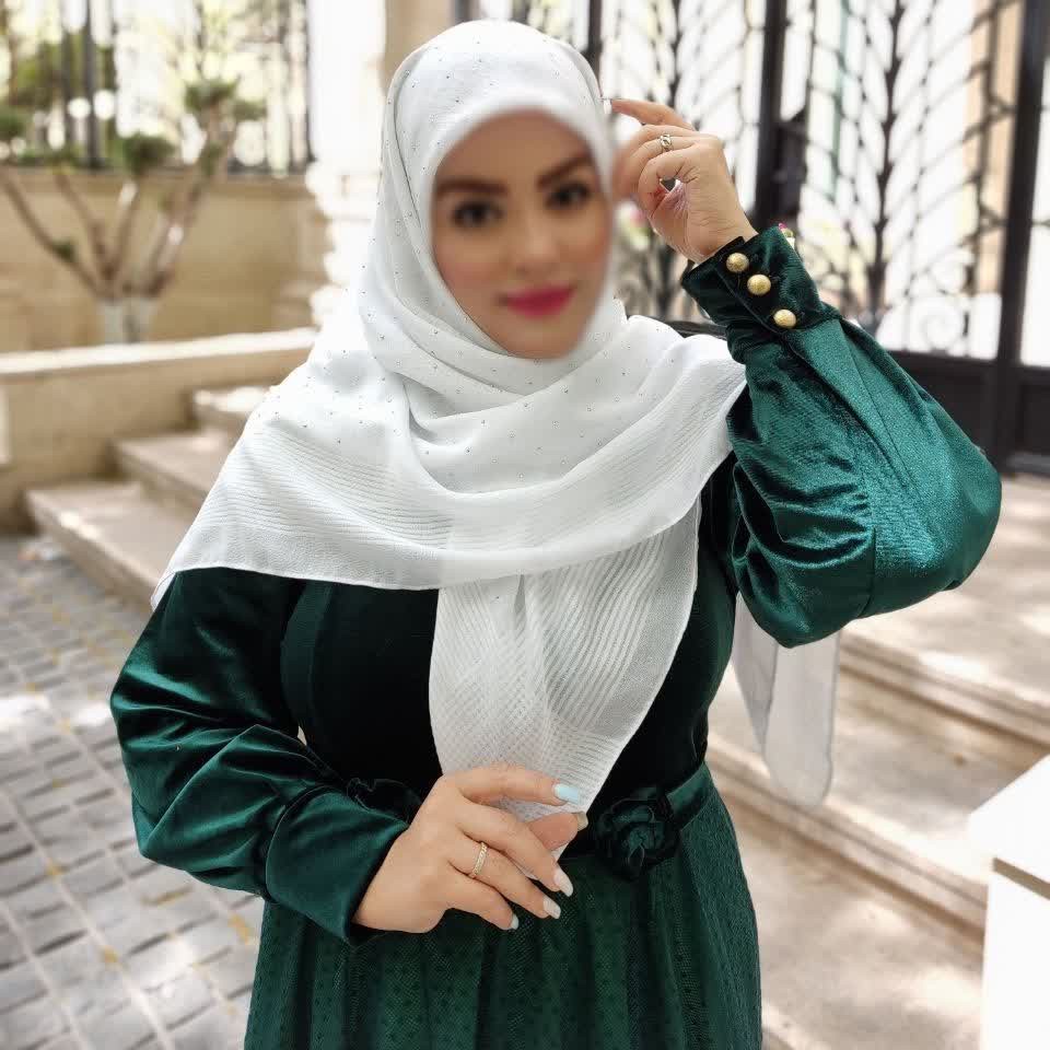 روسری نخی مجلسی نگین دار رنگبندی