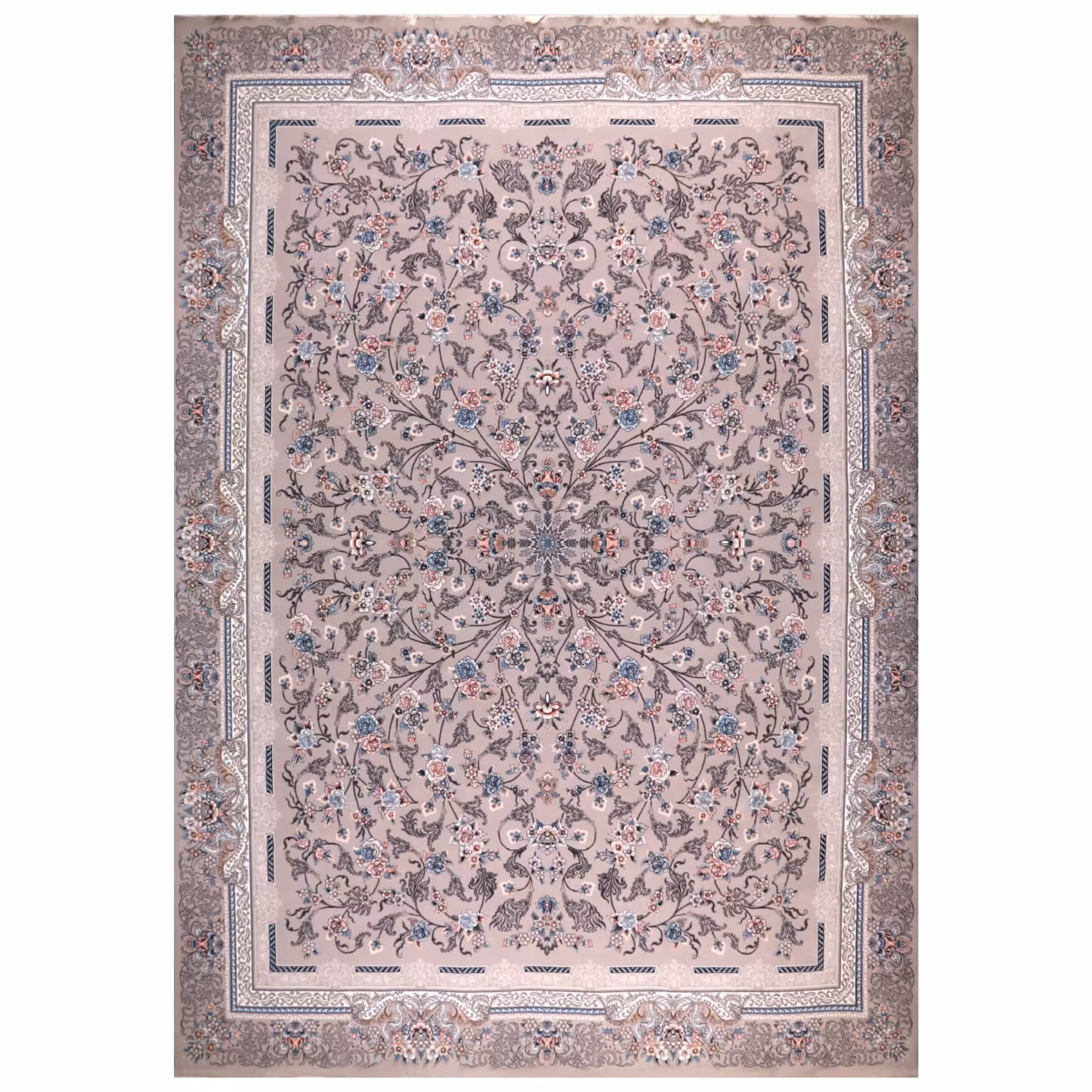 فرش  اکرلیک  12 متری 700 شانه طرح جانان کد 209 رنگ  فیلی