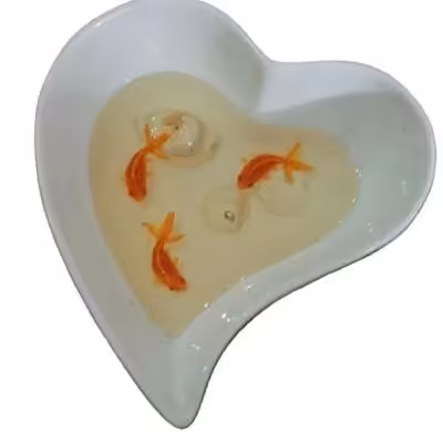 ماهی رزینی سه بعدی قلبی