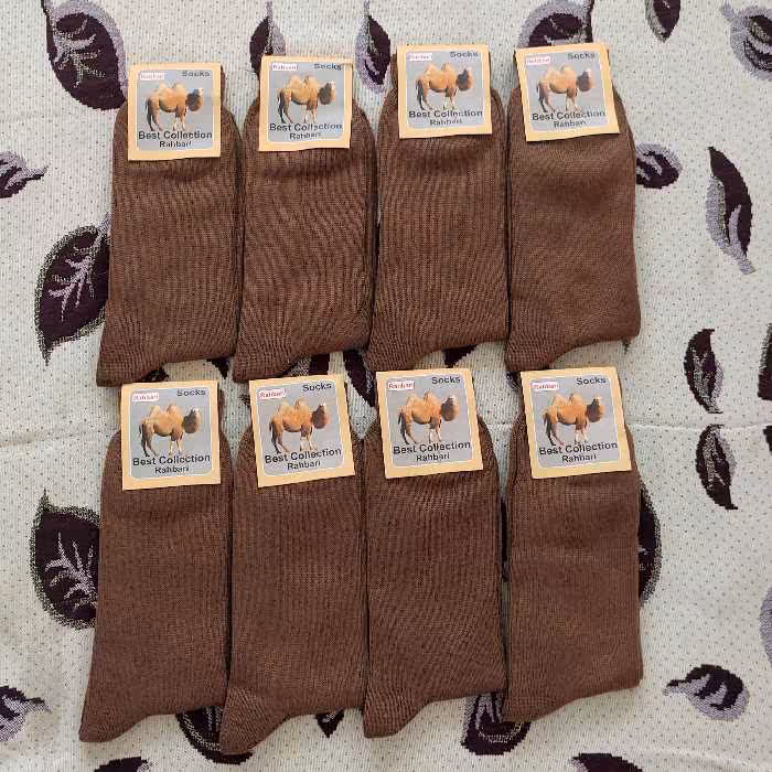 12جفت جوراب پشم شتر  بسیار گرم و کیفیت دوخت عالی فری سایز ساق بلند