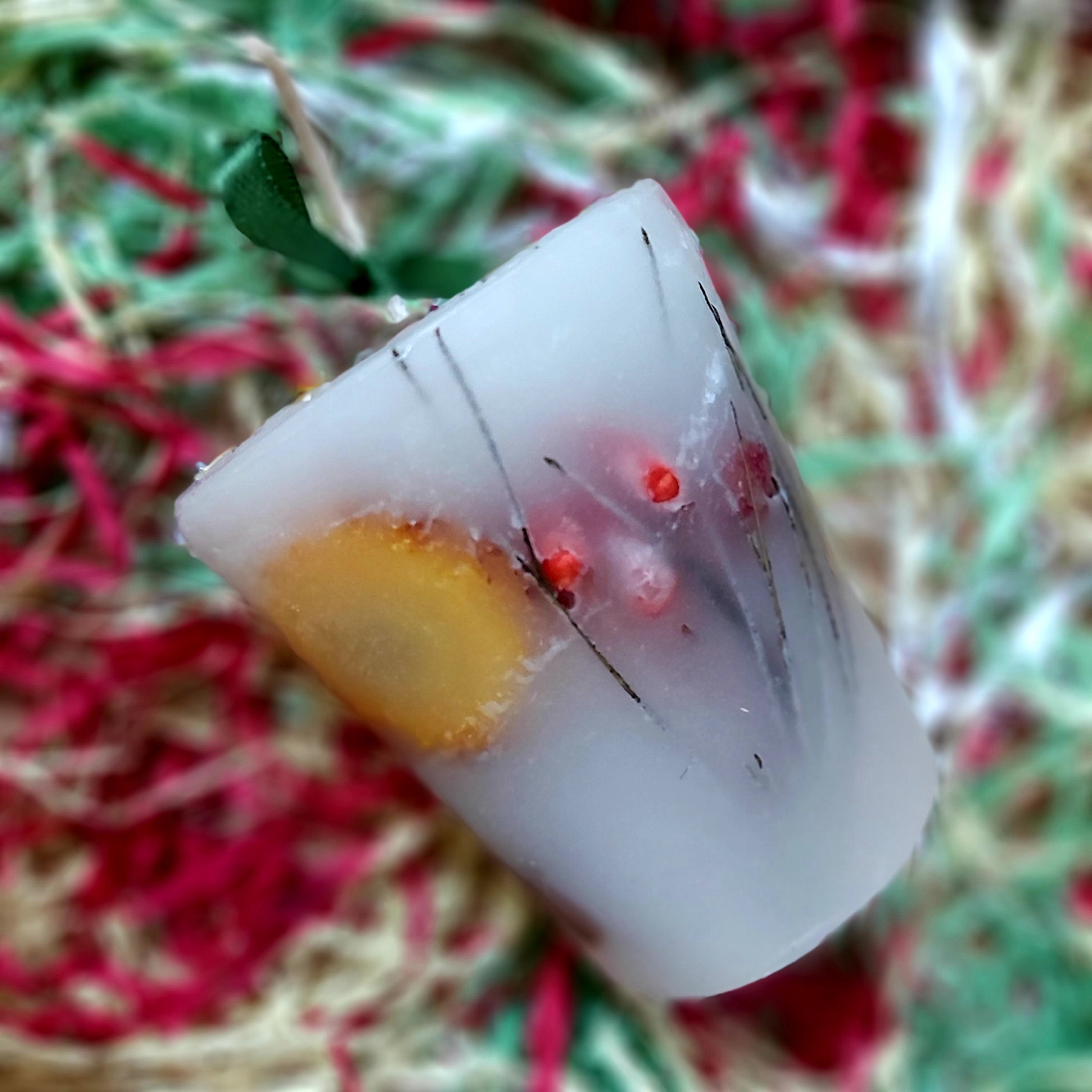 شمع گل خشک  استوانه