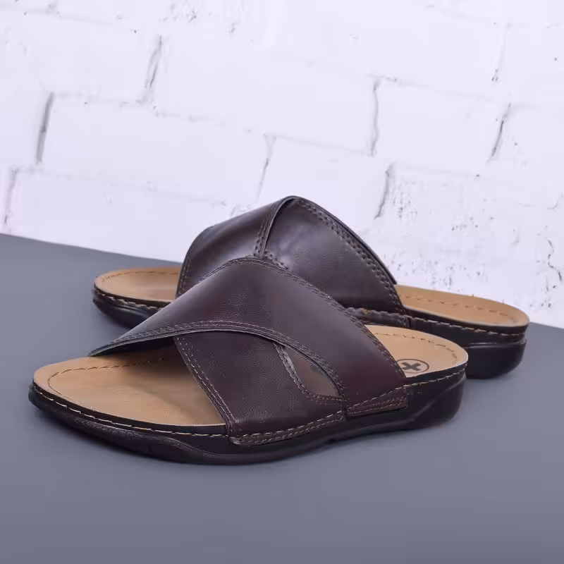 دمپایی نیکتا MP-5011-N  کد 1279 قهوه ای  